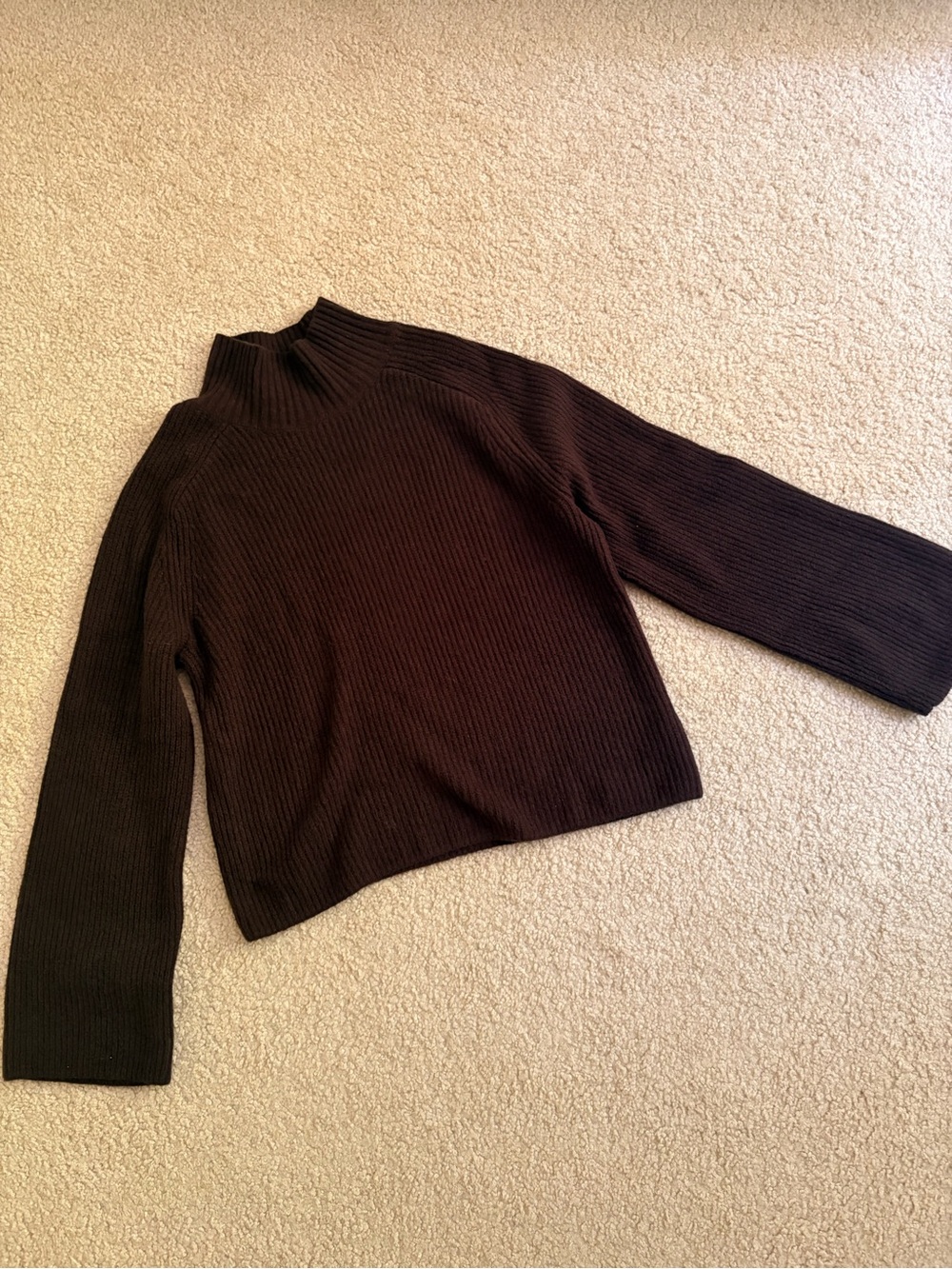 Gap Classic Chocolate Brown Mock Neck Sweater - Women's